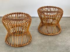 PAIR OF BAMBOO STOOLS - 2328559