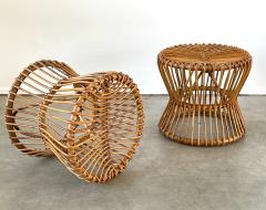 PAIR OF BAMBOO STOOLS - 2328590