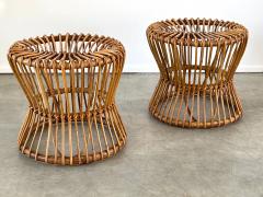 PAIR OF BAMBOO STOOLS - 2328592