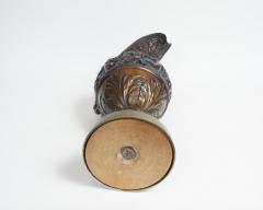 PAIR OF BRONZE PATINATED FRENCH RENAISSANCE STYLE EWERS - 3082986