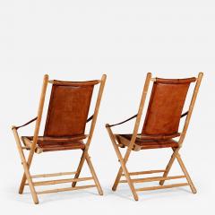 PAIR OF CAMPAIGN STYLE CHAIRS - 2724644