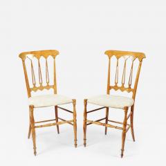 PAIR OF CHARLES X PERIOD SYCOMNORE BALLROOM CHAIRS - 3025084