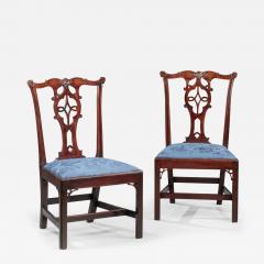 PAIR OF CHIPPENDALE SIDE CHAIRS - 3733656
