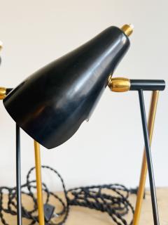 PAIR OF CREME BRASS TASK LAMPS - 4458545