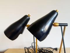 PAIR OF CREME BRASS TASK LAMPS - 4458546