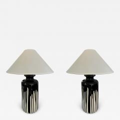 PAIR OF DRIP GLAZE TABLE LAMPS - 3890764