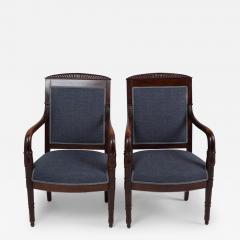 PAIR OF EARLY 19TH CENTURY FRENCH FAUTEUILS - 3648555