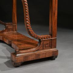 PAIR OF EARLY 19TH CENTURY ITALIAN WALNUT AND MARBLE TOP CONSOLE TABLES - 1875776