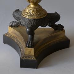 PAIR OF EARLY 19TH CENTURY PATINATED AND GILT BRONZE SIX LIGHT CANDELABRA - 4313447