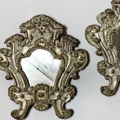 PAIR OF EUROPEAN 18TH CENTURY SILVER PLATED BAROQUE MIRRORS - 3030644
