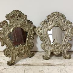 PAIR OF EUROPEAN 18TH CENTURY SILVER PLATED BAROQUE MIRRORS - 3030653