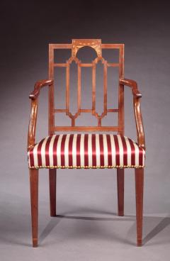 PAIR OF FEDERAL INLAID ARMCHAIRS - 3569422