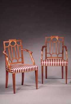 PAIR OF FEDERAL INLAID ARMCHAIRS - 3569425