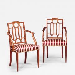 PAIR OF FEDERAL INLAID ARMCHAIRS - 3571719
