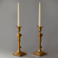 PAIR OF FINE QUALITY 19TH CENTURY GILT BRONZE CANDLESTICKS - 2723754