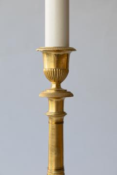 PAIR OF FINE QUALITY GILT BRONZE CANDLESTICKS CONVERTED TO TABLE LAMPS - 4574803