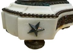 PAIR OF FRENCH 19TH CENTURY BRONZE MARBLE FIVE CANDLE CUP SATYR CANDELABRA - 4503213