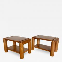 PAIR OF FRENCH ELM TABLES - 2244345