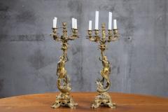 PAIR OF FRENCH ROCOCO LOUIS XVI STYLE CANDELABRAS - 3411556