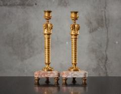 PAIR OF GILT BRONZE CANDLESTICKS - 1018406