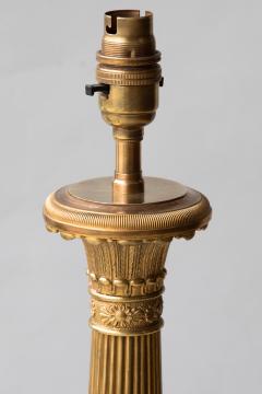 PAIR OF GILT BRONZE LOUIS PHILIPPE CANDELABRA CONVERTED TO LAMPS - 897405