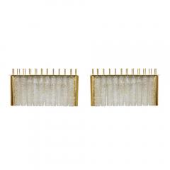PAIR OF GLASS AND BRASS TUBI TEMPIO WALL LIGHTS - 2128611