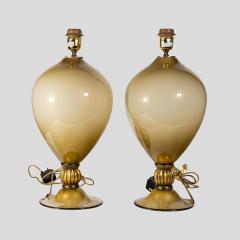 PAIR OF GOLD ITALIAN VERONESE VASE TABLE LAMPS - 2421315