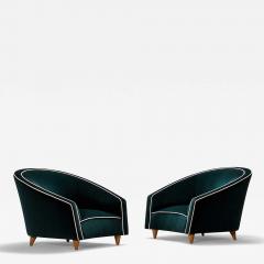 PAIR OF ITALIAN ARMCHAIRS CIRCA 1950 60 - 4449957