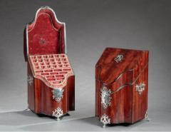 PAIR OF KNIFE BOXES WITH SILVER MOUNTS - 1401144