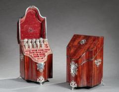 PAIR OF KNIFE BOXES WITH SILVER MOUNTS - 1401147