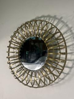PAIR OF MODERN GILT METAL CAGE FORM MIRRORS - 3328844