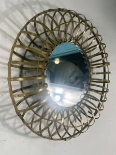 PAIR OF MODERN GILT METAL CAGE FORM MIRRORS - 3328847