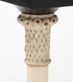 PAIR OF NEOCLASSICAL STYLE MARBLE AND PATINATED BRONZE CONSOLE TABLES - 4228106