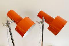 PAIR OF ORANGE TASK LAMPS - 2668901