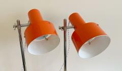 PAIR OF ORANGE TASK LAMPS - 2668904