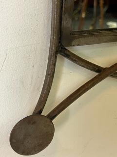 PAIR OF POST MODERN METAL MIRRORS - 2862017
