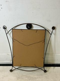 PAIR OF POST MODERN METAL MIRRORS - 2862018