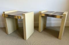 PAIR OF PYTHON TABOURETS - 4088467