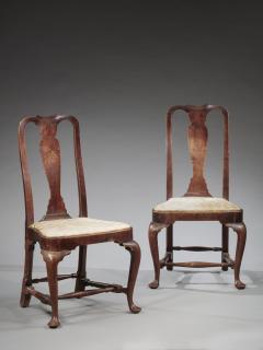PAIR OF QUEEN ANNE COMPASS SEAT SIDE CHAIRS - 4747943