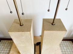 PAIR OF STINGRAY SKIN LAMPS - 4250999