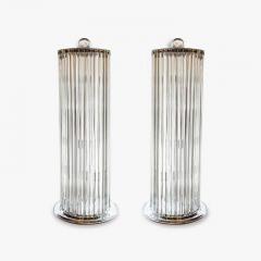 PAIR OF STUNNING MURANO GLASS COLUMN FLOOR LAMPS - 3019727