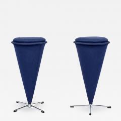 PAIR OF VERNER PANTON CONE HIGH BARSTOOLS - 2261079