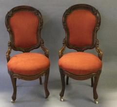PAIR OF VICTORIAN WALNUT SIDE CHAIRS - 2895400