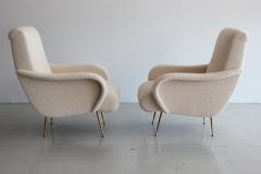 PAIR OF ZANUSO STYLE CHAIRS IN WOOL BOUCL  - 1067883