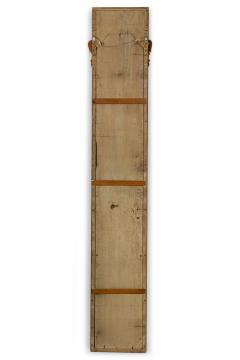 PAIR of French Louis XV style gilt and walnut pilaster framed vertical wall mirr - 4635136