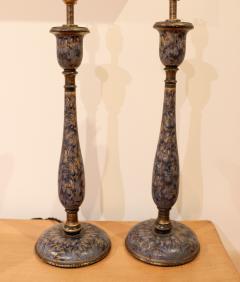 PAIR of Kashmir Table Lamps circa 1900 - 4422184
