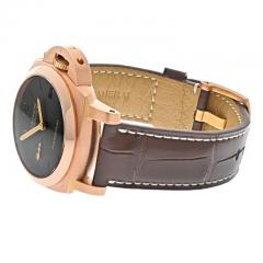 PANERAI 18K ROSE GOLD LUMINOR MARINA 42MM PAM 393 MENS WATCH - 2893022