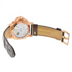 PANERAI 18K ROSE GOLD LUMINOR MARINA 42MM PAM 393 MENS WATCH - 2893023