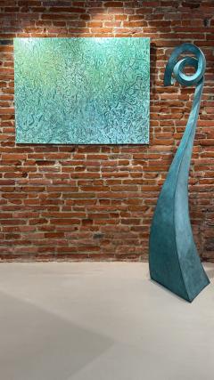 PARK Inhyuk GREEN LANDSCAPE 91 x 116 Abstract oil painting on canvas - 4199754