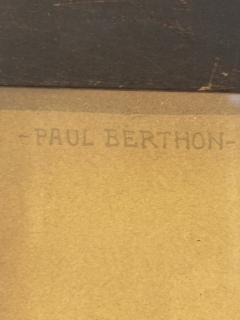 PAUL BERTHON EARLY FRENCH ART NOUVEAU QUEEN WILHELMINA FRAMED LITHOGRAPH - 4304833